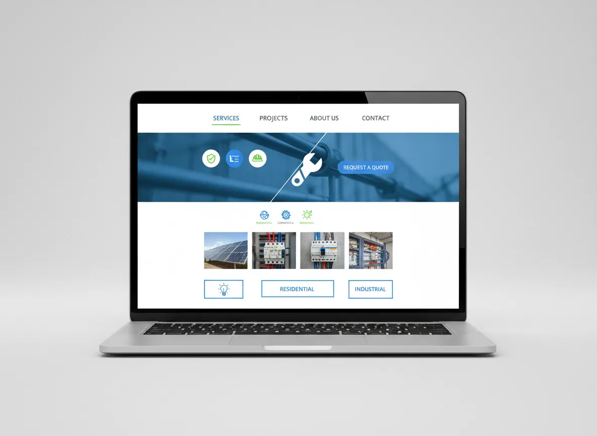 Website for electrical contractor